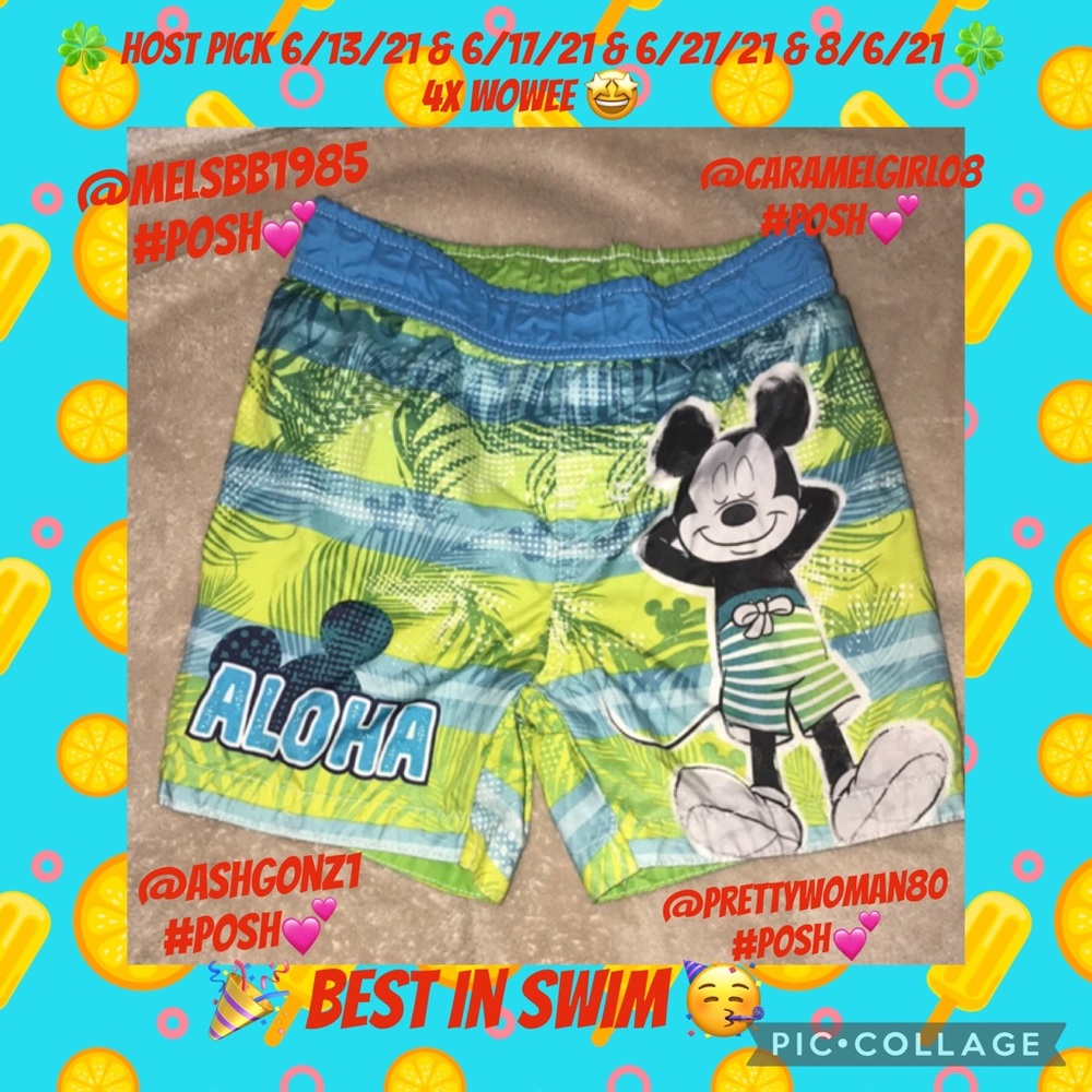 Disney 3T boys swim bottoms ALOHA 💕